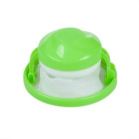 Laundry Floating Pet Fur Lint Hair Catcher Clothes Cleaning Ball Laundry Hair Removal Home Cleaning Mesh Bag For Washing Machine (Color: Green)